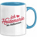 Heidemarie Tasse Geschenk Ich Bin Vollkommen Heidemarie Geschenkidee Geburtstag Blau Trendation