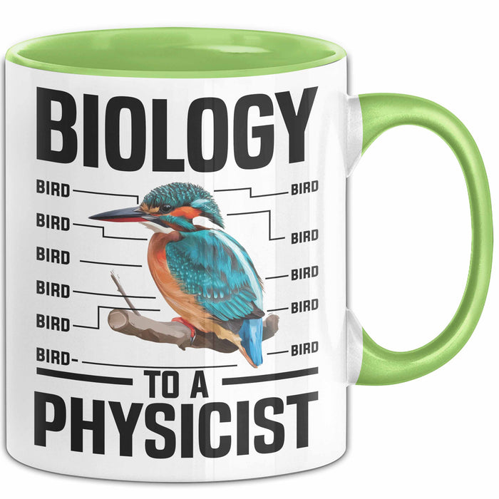 Physiker Geschenk Schüler Wissenschaft Biologie Mikrobiologie Tasse Grün Trendation