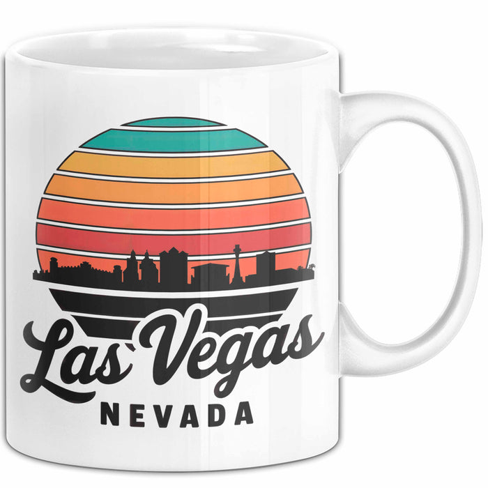 Las Vegas Nevada USA Tasse Geschenk Lustige Geschenkidee Spruch Weiß Trendation