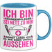Krankenschwester Pflege Betreuung Tasse Geschenk Lustige Geschenkidee Spruch Ich Bin Krankenpfleger Blau Trendation