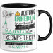 Trompeterin Tasse Geschenk Lustiger Spruch Bitte Erheben Sie Sich Seine Majestät Die Trompeterin Betritt Den Raum Schwarz Trendation