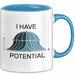 Physiker Tasse Geschenk Ich habe Potenzial Wissenschaft Blau Trendation