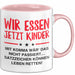 Deutschlehrer Unterricht Tasse Geschenk Lustige Geschenkidee Spruch Wir Essen Ü Jetzt Kinder Rosa Trendation