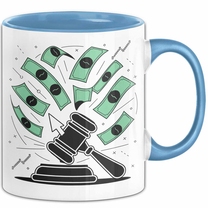 PPC Experte Tasse Geschenk Lustige Geschenkidee Spruch Für Bezahlten Traffic Profis Blau Trendation