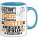 Discgolf-Spieler Geschenk Lustiger Spruch für Discgolf-Spieler Geschenkidee Bester Discgolf-Spieler Der Welt Blau Trendation