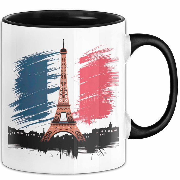 Frankreich Flagge Paris Eiffelturm Tasse Geschenk Lustige Geschenkidee Spruch Trendation