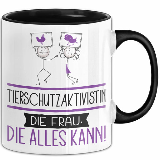 Tierschutzaktivistin Geschenk Tasse Becher Die Frau Die Allen Kann Geschenkidee für eine Tierschutzaktivistin Lustig Trendation