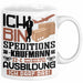 Speditionskaufmann Ausbildung Tasse Geschenk Ich Bin Speditionskaufmann In Der Ausbildung Ich Darf Das Geschenkidee Spruch Weiß Trendation