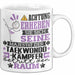 Taekwondo-Kämpfer Geschenk Tasse Lustiger Spruch Erheben Sie Sich Der Taekwondo-Kämpfer Betritt den Raum Weiß Trendation