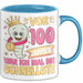 100. Geburtstag Tasse Geschenk Vor 100 Jahren War Ich Mal Die Schnellste Geschenkidee Frauen Mutter Oma Blau Trendation