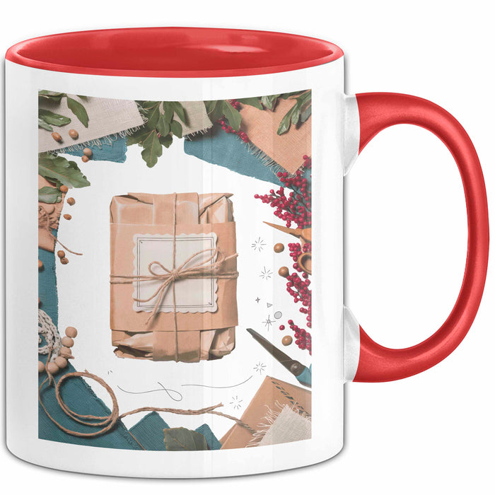 Bastler Tasse Geschenk Lustige Geschenkidee Spruch Für Handmade Verkäufer Rot Trendation