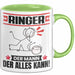 Ringer Tasse Geschenk für Ringer Der Mann Der Alles Kann Geschenkidee zum Geburtstag Grün Trendation