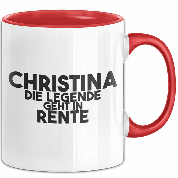 Christina Tasse Christina – Die Legende Geht In Rente Geschenk