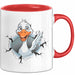 Gans Tier Gänse Bauer Tasse Becher Geschenk Lustige Geschenkidee Spruch Rot Trendation