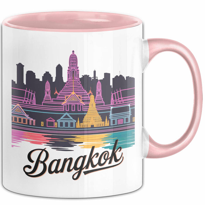 Bangkok Thailand Tasse Geschenk Lustige Geschenkidee Spruch Rosa Trendation
