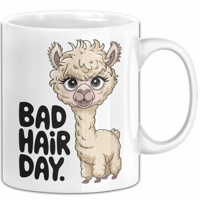 Alpaka Liebhaber Tasse Geschenkidee für Tierfreunde Weiß Trendation
