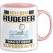 Ruderer Tasse Geschenk für Ruderer Geburtstag Lustiger Spruch Kaffee-Becher Was Ist Deine Superkraft Rosa Trendation