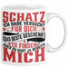 Valentinstag Tasse Geschenk für Ihn Sie Männer Für Paare Freundin Geschenkidee Kaffee-Becher Liebe Schatz Ich Hab Versucht Für Dich Das Geschenk Zu Finden Aber Du Hast Ja Bereits Mich Lustiger Spruch Weiß Trendation