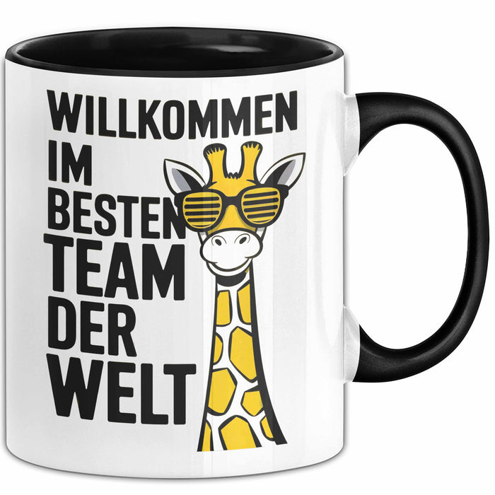 Office Arbeitskollege Tasse Geschenk Lustige Geschenkidee Spruch Willkommen Im Besten Team Der Welt Trendation