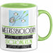 Meeresbiologin Weil Es Keinen Schöneren Beruf Gibt Tasse Geschenk für Eine Meeresbiologin Lustig Grün Trendation
