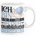 Sozialarbeiterin Ausbildung Start Geschenk Tasse Ich Bin Sozialarbeiterin In Der Ausbildung Ich Darf Das Kaffee-Becher Geschenkidee Weiß Trendation