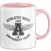 Sportabteilung Universitätsmannschaft Tasse Geschenk Lustige Geschenkidee Spruch Rosa Trendation