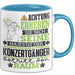 Konzertgänger Geschenk Tasse Lustiger Spruch Erheben Sie Sich Der Konzertgänger Betritt den Raum Blau Trendation