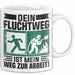 Feuerwehrmann Tasse Geschenk Dein Fluchtweg Ist Mein Weg Zur Arbeit Geschenkidee Becher Weiß Trendation