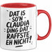 Claudia Tasse Geschenk Dat Is So'n Claudia Ding Dat Raffste Eh Nicht Geschenkidee Becher mit Name Rot Trendation