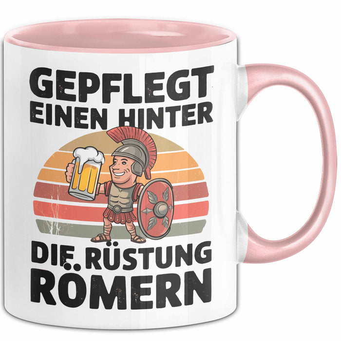 Bierliebhaber Biertrinker Faultier Tasse Geschenk Lustige Geschenkidee Spruch Gepflegt Einen Hinter Die Rüstung Römern Rosa Trendation