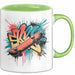 Skater Tasse Geschenkidee Skateboard Fan Lustiger Spruch Geschenkidee Lustig Grün Trendation