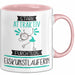 Eiskunstläuferin Tasse Geschenk Becher Stark Attraktiv Furchtlos Eiskunstläuferin Lustige Geschenkidee Rosa Trendation