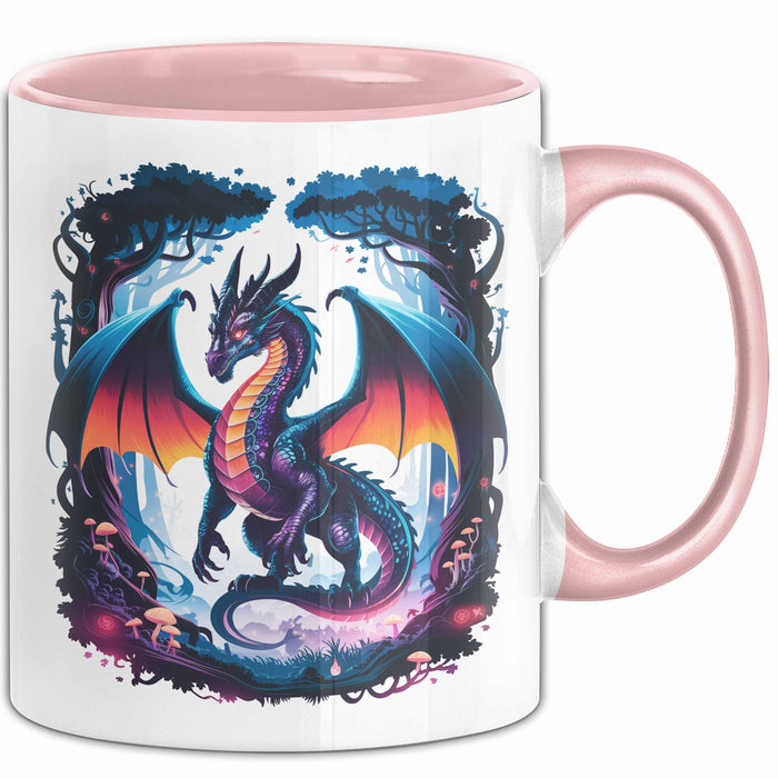 Fantasy Liebhaber Tasse Geschenkidee für Mythologie Fans Rosa Trendation