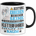 Kletterführer Geschenk Tasse Lustiger Spruch Erheben Sie Sich Der Kletterführer Betritt den Raum Schwarz Trendation