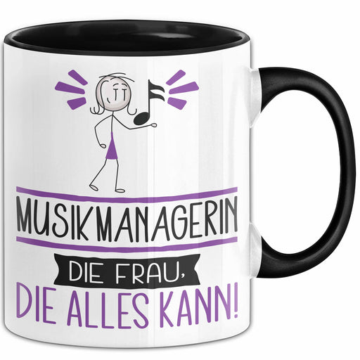 Musikmanagerin Geschenk Tasse Becher Die Frau Die Allen Kann Geschenkidee für eine Musikmanagerin Lustig Trendation