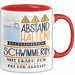 Schwimmerin Tasse Geschenk Lustig Abstand Halten Hochleistungs-Schwimmerin Mit Drang Zur Perfektion Bei Der Arbeit Rot Trendation
