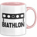 Biathlon Tasse Geschenk Wintersport Geschenke Biathlon Langläufer Rosa Trendation