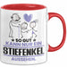 Stiefenkel Geschenk Tasse So Gut Kann Nur Ein Stiefenkel Aussehen Geschenkidee Kaffee-Becher Rot Trendation