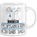 Geschenk für Popsängerin Tasse Lustige Geschenkidee Geburtstag Ich Bin Popsängerin Ich Darf Das Weiß Trendation