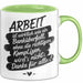 Büro Arbeit Kollege Tasse Geschenk Lustige Geschenkidee Spruch Arbeit Ist Wirklich Wie Ein Banküberfall Grün Trendation