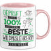 Beste Wildnislehrerin Der Welt Tasse Geschenk für Eine Wildnislehrerin Geprüft Und Sicher Geschenkidee Geburtstag Weihnachten Rosa Trendation