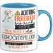 Eishockeyspielerin Tasse Geschenk Lustiger Spruch Bitte Erheben Sie Sich Seine Majestät Die Eishockeyspielerin Betritt Den Raum Blau Trendation