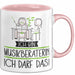 Geschenk für Musikberaterin Tasse Lustige Geschenkidee Geburtstag Ich Bin Musikberaterin Ich Darf Das Rosa Trendation