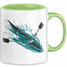 Ruder Enthusiast Tasse Geschenkidee für Rudercrew Fans Grün Trendation