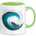 Surfer Tasse Geschenkidee Wellenreiter Lustiger Spruch Geschenkidee Lustig Grün Trendation
