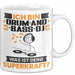 Drum-and-Bass-DJ Tasse Geschenk für Drum-and-Bass-DJ Geburtstag Lustiger Spruch Kaffee-Becher Was Ist Deine Superkraft Weiß Trendation