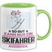Skifahrer Geschenk Tasse So Gut Kann Nur Ein Skifahrer Aussehen Geschenkidee Kaffee-Becher Grün Trendation