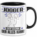 Jogger Tasse Geschenk für Jogger Der Mann Der Alles Kann Geschenkidee zum Geburtstag Schwarz Trendation