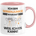 Serienjunkie Geschenk Tasse Lustiger Spruch Ich Bin Serienjunkie Warum Weil Ich Es Kann Geschenkidee Bester Serienjunkie Geburtstag Kaffee-Becher Rosa Trendation