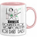 Geschenk für Soundtrack-Komponistin Tasse Lustige Geschenkidee Geburtstag Ich Bin Soundtrack-Komponistin Ich Darf Das Rosa Trendation